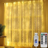 Pozostałe oświetlenie - Kurtyna Mikro Led Drucik 3X3 Lampki Sople Pilot - Kolory - miniaturka - grafika 1