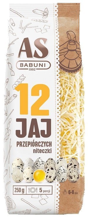 As Babuni Makaron niteczki 12 jaj przepiórczych 250g