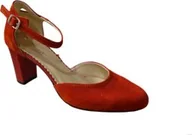 Sandały damskie - Skórzane sandały Natalii czerwone 37 - miniaturka - grafika 1