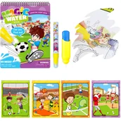 Zabawki kreatywne - MALOWANKA WODNA Z PISAKIEM 250X260 SPORT WB - miniaturka - grafika 1
