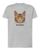 Koszulki i topy damskie - Koszulka Toyger Personalizowana Kot Pupil Szara M - miniaturka - grafika 1