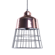 Lampy sufitowe - Beliani Lampa wisząca Lampa wisząca metalowa miedziana MONTE 51772 - miniaturka - grafika 1