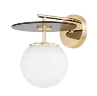 Lampy ścienne - LAMPA ŚCIENNA KINKIET LOFT CZARNO-ZŁOTA DALTONA - miniaturka - grafika 1