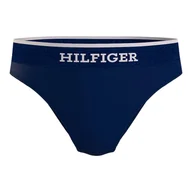 Majtki damskie - TOMMY HILFIGER BIKINI DAMSKIE MAJTKI 1P GRANATOWE r.L - miniaturka - grafika 1