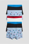 Majtki dla dzieci - H & M - Bokserki 5-pak - Niebieski - H&M - miniaturka - grafika 1