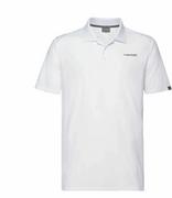 Koszulki sportowe męskie - HEAD Club Tech Polo Shirt M White 2020 - miniaturka - grafika 1