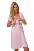 Piżamy ciążowe - Italian Fashion Felicita różowa koszula do karmienia - miniaturka - grafika 1