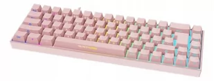 Deltaco Gaming GAM-100-P-UK RGB Różowa - Klawiatury - miniaturka - grafika 1