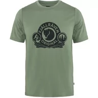 Bielizna sportowa męska - Męski t-shirt Fjallraven Abisko Wool Classic SS patina green - L - miniaturka - grafika 1