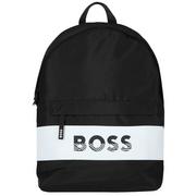 Plecaki - BOSS Logo Backpack J20366-09B, Czarne Plecak, pojemność: 15 L - miniaturka - grafika 1