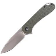 Noże - Nóż składany CIVIVI Elementum Flipper Dark Green Micarta, Satin Finish (C907T) - miniaturka - grafika 1