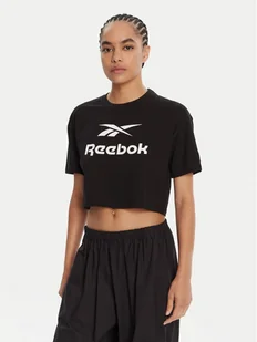 Reebok T-Shirt RK25319CCW Czarny Regular Fit - Koszulki i topy damskie - miniaturka - grafika 1