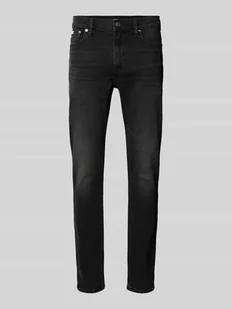 Jeansy o kroju slim fit z 5 kieszeniami - Spodnie męskie - miniaturka - grafika 1