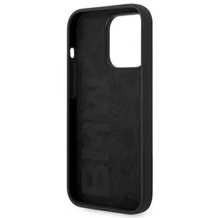 Etui BMW BMHCP14XSILBK iPhone 14 Pro Max 6,7" czarny/black Silicone Metal Logo - Etui i futerały do telefonów - miniaturka - grafika 7