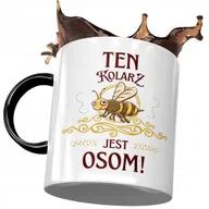 Kubki - Kubek Czarny Dla Kolarza Ten Kolarz Jest Osom z Nadrukiem ze Zdjęciem + Opakowanie na prezent (wzór 03) - miniaturka - grafika 1