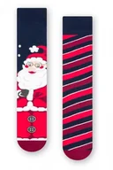 Skarpetki męskie - Steven 136 109 Mikołaj granatowe skarpety męskie - miniaturka - grafika 1