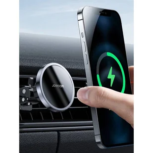 Joyroom samochodowy uchwyt magnetyczny bezprzewodowa indukcyjna ładowarka Qi 15 W (kompatybilna z MagSafe do iPhone) czarny (JR-ZS240) - Ładowarki do telefonów - miniaturka - grafika 7