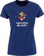 Koszulki i topy damskie - Koszulka damska Kolorowa Kostka Rubika - Wszystko się ułoży t-shirt damska - Empik - miniaturka - grafika 1