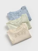 Bluzki dla niemowląt - Reserved - Bawełniany longsleeve 3 pack - jasnozielony - miniaturka - grafika 1