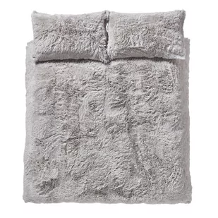 Jasnoszara pościel z mikropluszu Catherine Lansfield Cuddly, 200x200 cm - Pościel - miniaturka - grafika 1