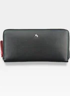 Portfele - Visconti Portfel Damski Skórzany Mulikolor SP33 - Czarny Multi - miniaturka - grafika 1