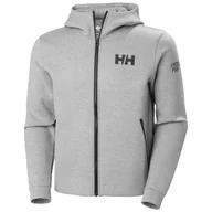 Bluzy męskie - Męska Bluza HELLY HANSEN HP OCEAN FZ JACKET 2.0 34264_949 – Szary - miniaturka - grafika 1