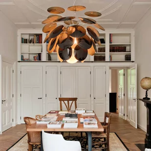 MARSET Discocó lampa wisząca Ø 88 cm czarna/złota - Lampy sufitowe - miniaturka - grafika 1