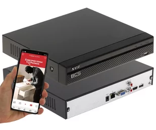 Rejestrator IP 4CH BCS-L-NVR0401-4KE SERIA BCS LINE Analityka na 4 kamery IP do 8MPx - Rejestratory do monitoringu - miniaturka - grafika 1
