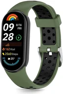 Akcesoria do smartwatchy - Pasek Tech-Protect IconBand Air Xiaomi Smart Band 8 / 9 / 10 / NFC Green/black - miniaturka - grafika 1