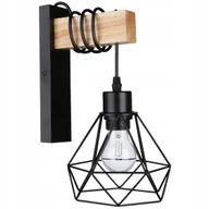 Lampy ogrodowe - Kinkiet E27 LED Otto wiszący x1 czarny - miniaturka - grafika 1