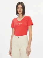 Koszulki i topy damskie - Pepe Jeans T-Shirt Wendy PL505482 Czerwony Regular Fit - miniaturka - grafika 1