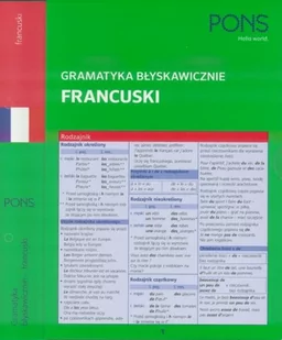 zbiorowa Praca Gramatyka błyskawicznie. Francuski PONS - Książki do nauki języka francuskiego - miniaturka - grafika 1