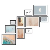 Ramki na zdjęcia - Zestaw Ramek  Prawy - Galeria Ramek Na 10 Zdjęć - miniaturka - grafika 1