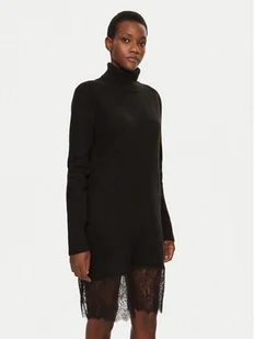 Morgan Sukienka dzianinowa 242-RMAFIX Czarny Slim Fit - Sukienki - miniaturka - grafika 1