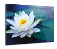 Deski do krojenia - szklana osłonka ze szkła Lilia wodna biała 60x52, ArtprintCave - miniaturka - grafika 1