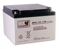 Akumulatory ogólnego zastosowania - Akumulator żelowy 12V/28Ah MWL M5 Pb - miniaturka - grafika 1