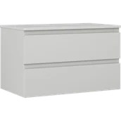 Szafki łazienkowe - Mexen Orio szafka łazienkowa podumywalkowa 80 cm z blatem, 2 szuflady, szara mat - 91A10-08047-2-BFFC62 - miniaturka - grafika 1