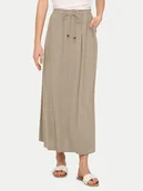 Spódnice - ONLY Spódnica midi Solvi 15338678 Beżowy Regular Fit - miniaturka - grafika 1