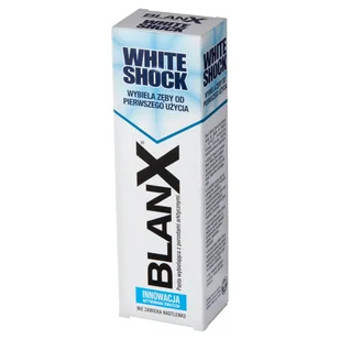 BlanX - White Shock Pasta wybielająca z porostami arktycznymi - Pasty do zębów - miniaturka - grafika 1