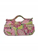 Torebki damskie - Mała różowa torebka damska uchwyty VERA BRADLEY - miniaturka - grafika 1