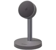 Ładowarki do telefonów - Aukey LC-MC111 Stand 25W Qi2.2 Szary - miniaturka - grafika 1