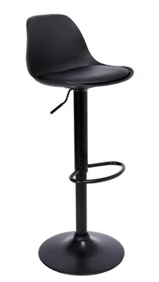 Krzesło barowe RICARDO BLACK czarne - Taborety i hokery - miniaturka - grafika 1