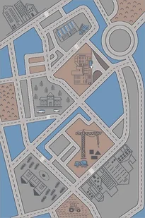 Dywan młodzieżowy FERAN Popiel SOFT SHRINK-133x190 cm - Dywany - miniaturka - grafika 1