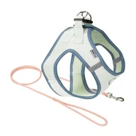 Smycze dla psów - AniOne Pepe&Kitty zestaw dla szczeniaka zielony i morelowy XXXXS - miniaturka - grafika 1