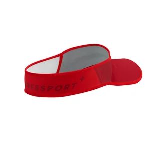 COMPRESSPORT Daszek biegowy VISOR ULTRALIGHT samba red - Czapki i chusty sportowe damskie - miniaturka - grafika 7
