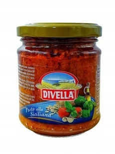 czerwone Pesto sycylisjkie alla siliciana 190g Divella - Pasztet i przetwory mięsne - miniaturka - grafika 1