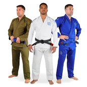 Kimona, stroje i obuwie - Sanabul Basics V.2 Ultralight Pre-Shrunken BJJ Jiu Jitsu Gi (A4, Bialy) Zobacz przewodnik po specjalnych rozmiarach - miniaturka - grafika 1