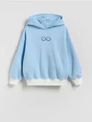 Bluzy dla dziewczynek - Reserved - Bluza SmileyWorld® - jasnoniebieski - miniaturka - grafika 1