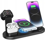 Ładowarki do telefonów - Ładowarka Indukcyjna Qi 6W1 Iphone Magsafe Apple Watch Airpods Usb-c Szybka - miniaturka - grafika 1