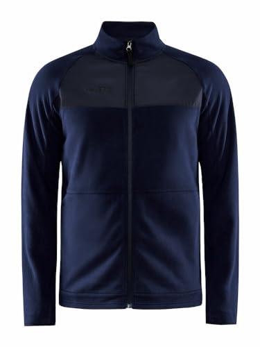 Craft ADV EXPLORE FLEECE MIDLAYER kurtka polarowa męska 3XL | Blaze | szczotkowany polar | z otworem na kciuk | kieszenie zapinane na zamek błyskawiczny | Quick Dry kurtka męska | kurtka polarowa dla